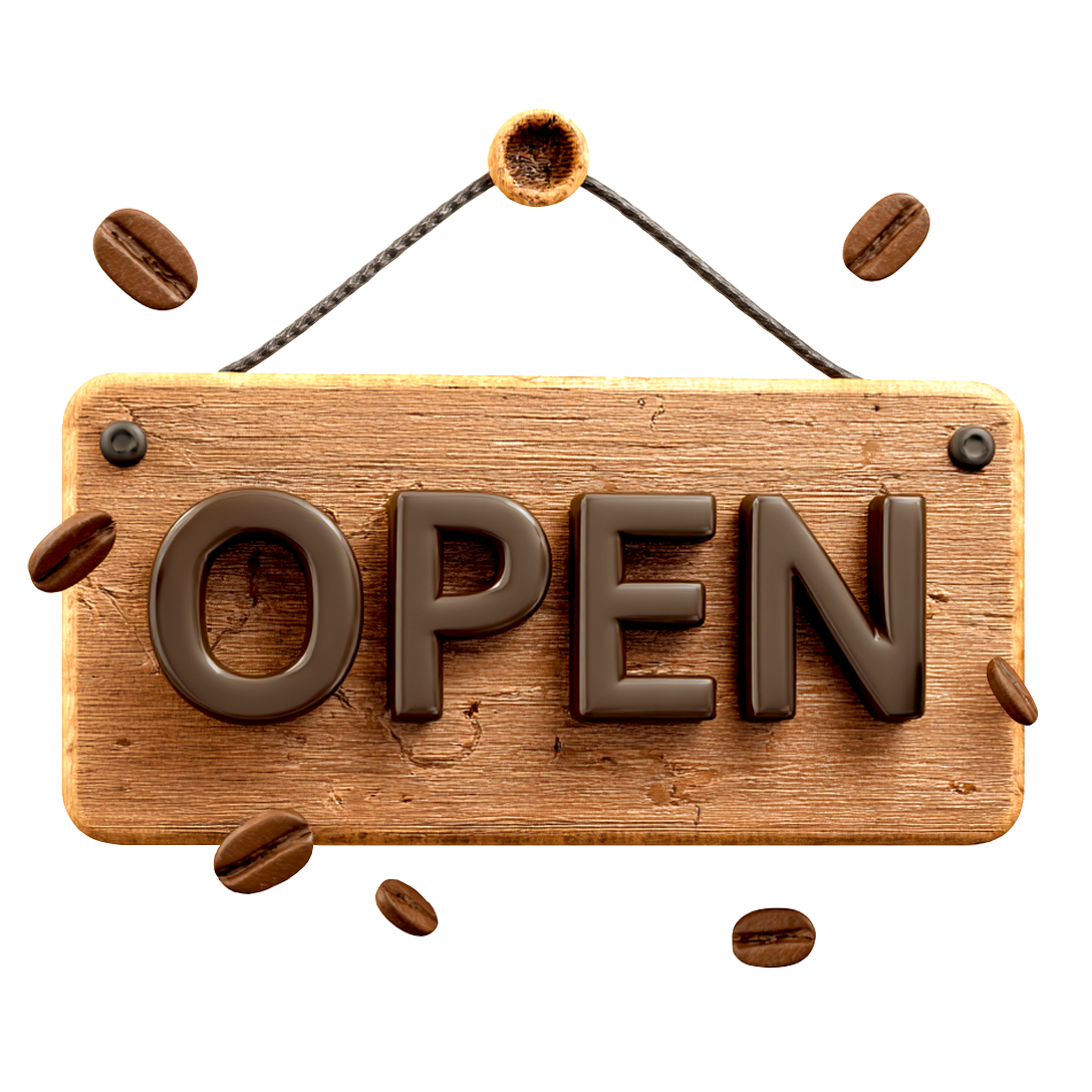 Open shop sign